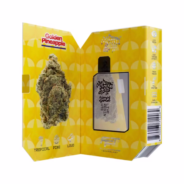 Golden Pineapple (Sativa) - Liquid Gold Live Resin 1g AIO